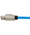 Konektor RJ45 STP, cat. 6A s krytom, priamy