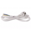 Flexo šnúra PVC 3× 1,5mm2, 2m, biela